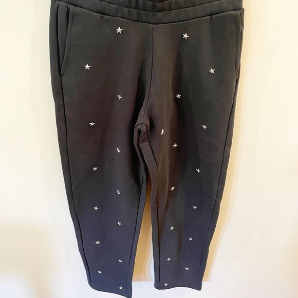 Zoe Karssen Black Star Studded Joggers Size XS - Picture 4 of 15